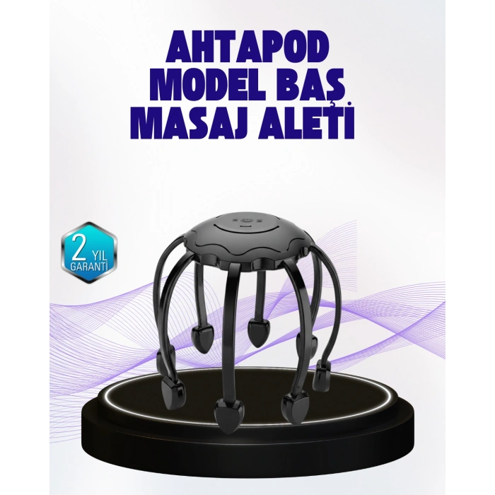 Uyku Destekleyici Saç Derisi Masaj Aleti Sessiz ve USB Şarjlı