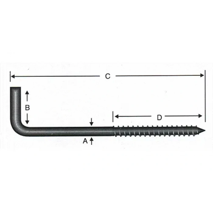 Vidalı Korniş Çivi No:6 - 4x60 - 100 Adet