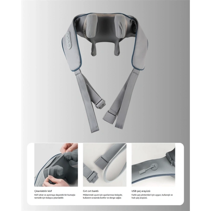 VNB-01 U Tipi Ergonomik Boyun Masaj Cihazı