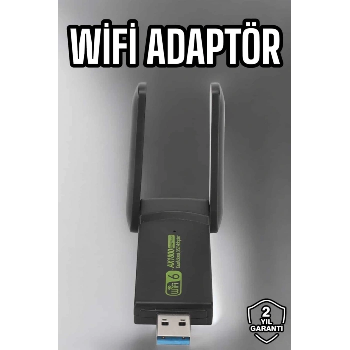 Wifi Adaptör Çift Bantlı Kablosuz Wifi Adaptörü