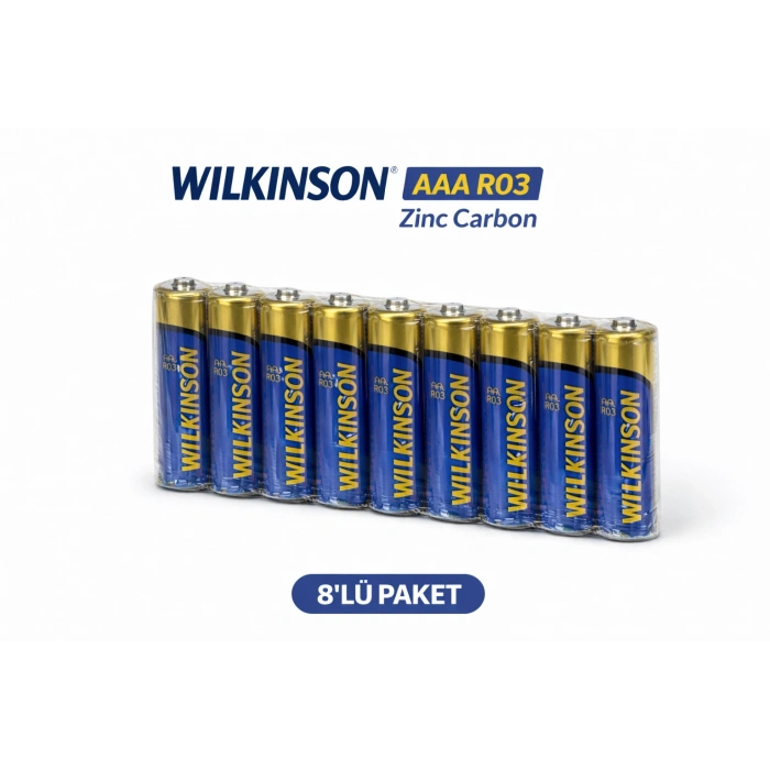 Wilkinson AAA R03 İnce Pil Zinc Carbon Ultra Energy 2 li 4 Paket