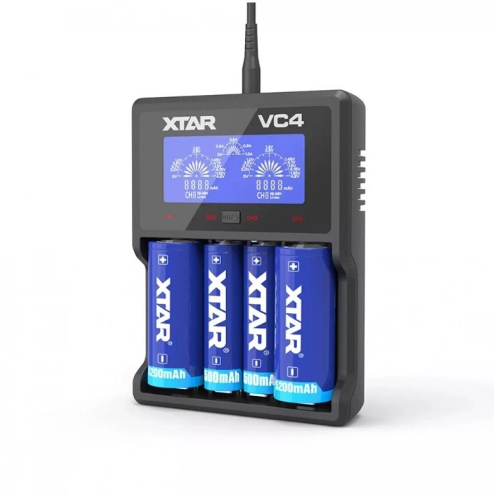 Xtar VC4 Dörtlü Li-ion / NI-CD / NI-MH Pil Şarj Cihazı