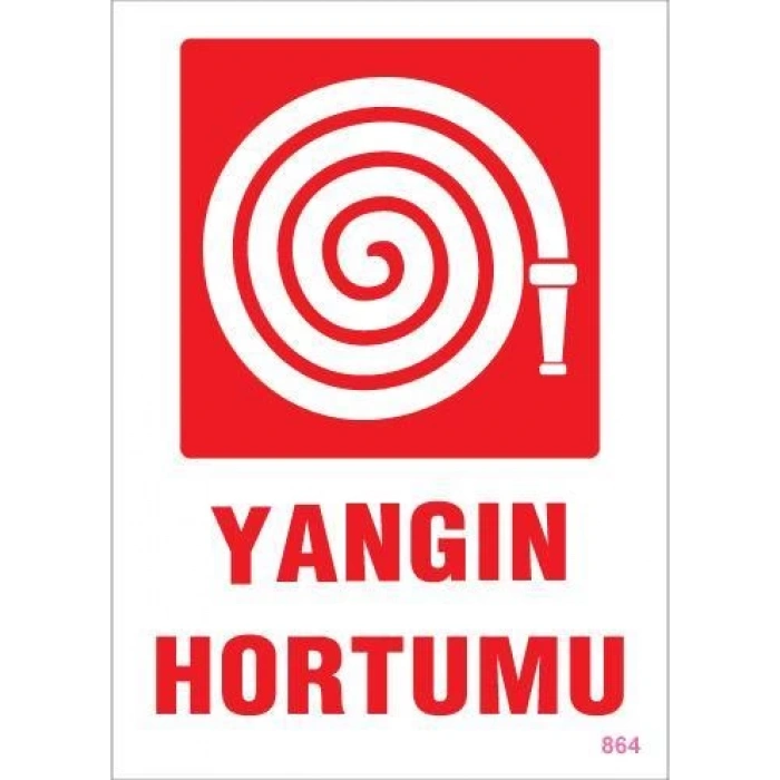 Yangın Hortumu Uyarı Levhası 25x35 KOD:864