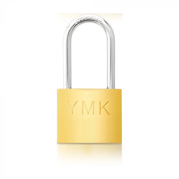 YMK Eko Sarı Boyalı Uzun Kancalı Asma Kilit 32mm