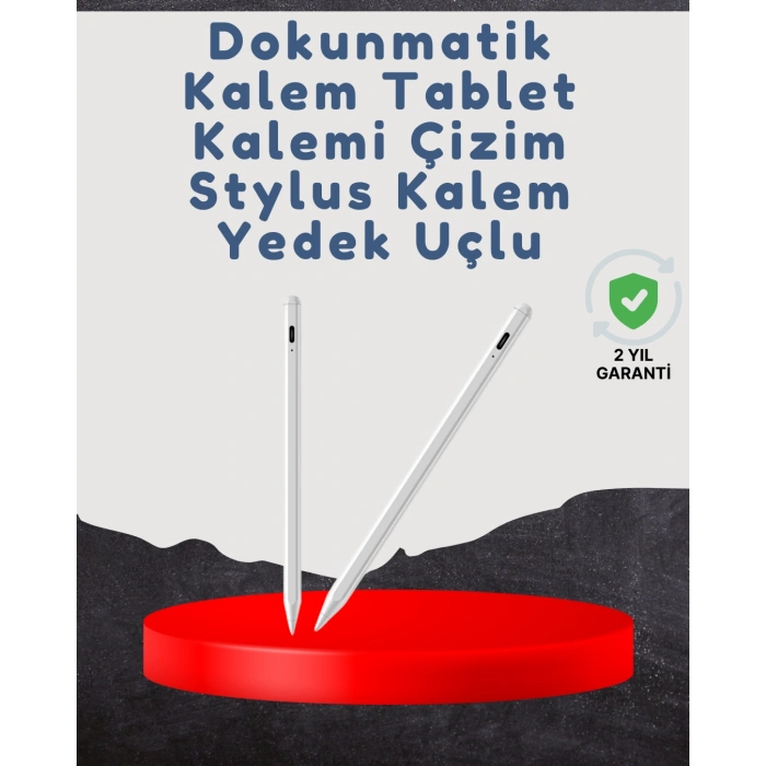 Yüksek Hassasiyetli Eğim Sensörlü Dijital Kalem – USB-C Hızlı Şarjlı