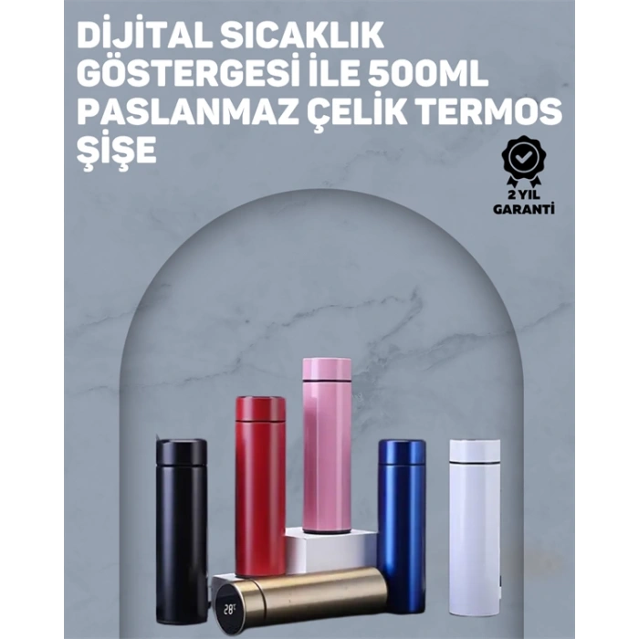 Yüksek Isı Korumasına Sahip Taşınabilir Çelik Termos