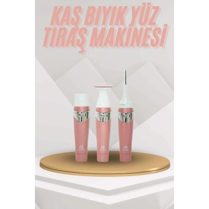 Yüz Kaş ve Tüm Vücut Epilasyon Aleti 3 Başlıklı Hassas Ciltlere Uygun Epilatör