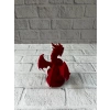 12 cm Kırmızı Ejderha Figürü Koleksiyonluk Dekoratif Biblo