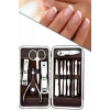 12 Parça Manikür Pedikür Seti Özel Deri Çanta El Ayak Bakımı Akne ve Sivilce Temizleme