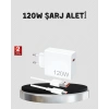120W Hızlı Şarj Başlığı Ultra Güçlü Type-C Adaptör Kablo Dahil