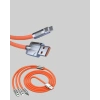 120W Şarj Destekli 3’ü 1 Arada Çoklu Şarj Kablosu – 1.2 Metre