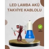 12V LED Ampul Timsah Kıskaçlı Taşınabilir Aydınlatma