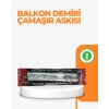 25x60 cm Çamaşır Askılığı Kare Balkon Demiri İçin Dayanıklı Tasarım