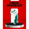 3ü 1 Arada Epilatör Su Geçirmez Metal Başlıklı LED Işıklı 90 Dakika Şarjlı