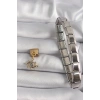 316L Çelik Gold Renk Sallantı Zirkon Taşlı Göz Model Nomination Charm
