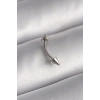 316L Çelik Gümüş Renk Çivi Model Piercing