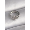 316L Çelik Gümüş Renk Zirkon Taşlı Deniz Yıldızı Model Tragus Piercing