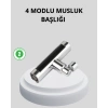360° Dönebilen Musluk Başlığı 4 Fonksiyonlu Su Tasarruflu ve Dayanıklı