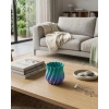 3D Kıvrımlı Mavi Vazo Modern Dekoratif Şık Ev Aksesuarı
