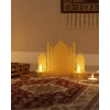 3D LED Mumlu Cami Dekorasyonu 2 Adet Pilli Mum Hediyeli