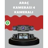 4 Kameralı Araç Kayıt Cihazı Full HD Park İzleme Gece Görüş