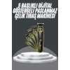 5 Başlıklı Şarjlı Tıraş Makinesi Led Ekran Saç Sakal Ense Tıraşına Uygun Bakım Seti