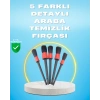 5li Araba Temizlik Fırçaları-Farklı Boyutlu Fırçalarla Derinlemesine Temizlik