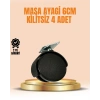 6 cm Kilitsiz Masa Ayağı Tekerleği 4’lü Set Çok Amaçlı
