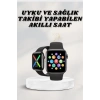 Akıllı Saat Wireless Şarj Yüksek Çözünürlüklü Müzik Dinleme Sesli Cevaplama