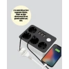 Akım Korumalı 3 USB Portlu 4’lü Priz 4.1A Hızlı Şarj