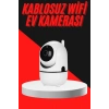 Baby Kamera Kablosuz 720P Beyaz 360 Derece Wifi Kamera Full HD 1080p