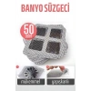 Banyo Gider Süzgeci 50 Adet Yapışkanlı Filtre, 10x10 cm