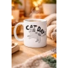 Cat Day Kedi Desenli Porselen Kupa MODEL 67 – Sevimli Kedi Figürlü, Günlük Kullanıma Uygun, Kahve & Çay Kupası