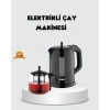 Çaycı Cam Demlikli 1800W Güçlü ve Sıcak Tutmalı Elektrikli Çay Makinesi