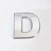 Cemax D Harfi  3,75 cm Krom Yapışkanlı