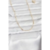 CM 14K Gold Renk Bar Zincir Model 60 cm Kadın Kolye