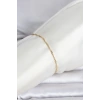 CM 14K Gold Renk Ezme Burgu Zincir Model Kadın Bileklik