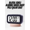 Dijital Işıklı Alarmlı Çalışma Masası Ekran Pilli Çalar Saat