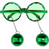 Disko Toplu Küpeli Parti Gözlüğü Yeşil Renk