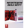Elektrikli Manikür Pedikür Seti İkili Set 17 Parça Tırnak Bakımı Nasır Temizleme Tırnak Şekillendirme