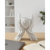 Estetik El Figürlü Dekoratif 3D Baskı Vazo Saksı Ev Dekorasyonu