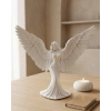 Estetik Melek Kadın Figürlü 3D Dekoratif Biblo Modern Salon Dekoru