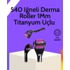 Evde Güvenli Kullanım İçin Titanyum Derma Roller – Siyah Saplı