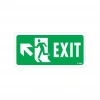 Exit Sol Yukarıı Uyarı Levhası 17,5x25 KOD:960