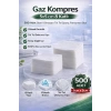 Gaz Kompres 5x5 cm 8 Katlı 500 Adet Steril Olmayan Tel Tel Spanç Pansuman Bezi