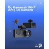Gelişmiş G-Sensörlü Üçlü Araç Kamerası – 5” LCD Ekran ve Hareket Algılama