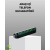 Gri Alüminyum Araç İçi Telefon Numaratörü – Dayanıklı, Modern ve Net Görünürlük Sağlayan Tasarım