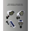 Güneş Enerjili LED Lamba + Güvenlik Kamerası Görünümlü– 5-8 m Hareket Algılamalı, Beyaz Işık