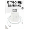 Iphone Uyumlu İOS Uyumlu Lightning Hızlı Şarj Tye C Lightning Şarj Kablosu