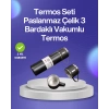 Isıyı Uzun Süre Koruyan 500 ml Termos Seti | Çelik Gövde, 2 Bardaklı, Hediye Kutulu
